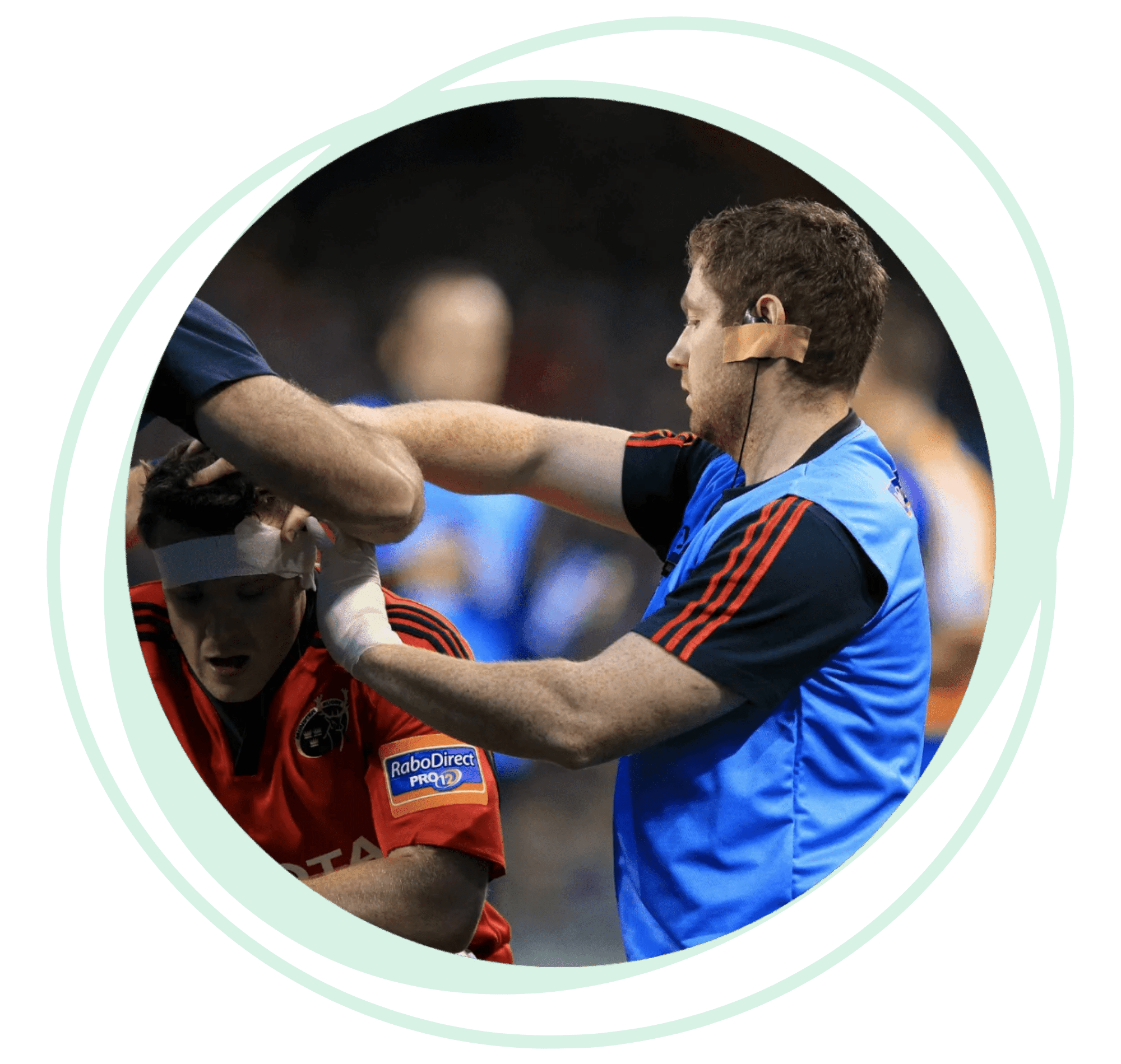 Dave O’Sullivan when he was the Munster Rugby
Physiotherapist
