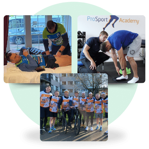 Dave O’Sullivan the physiotherapist to Kevin Sinfield during his mammoth 7 in 7 in 7 challenges where he has run ultra marathons all over the UK